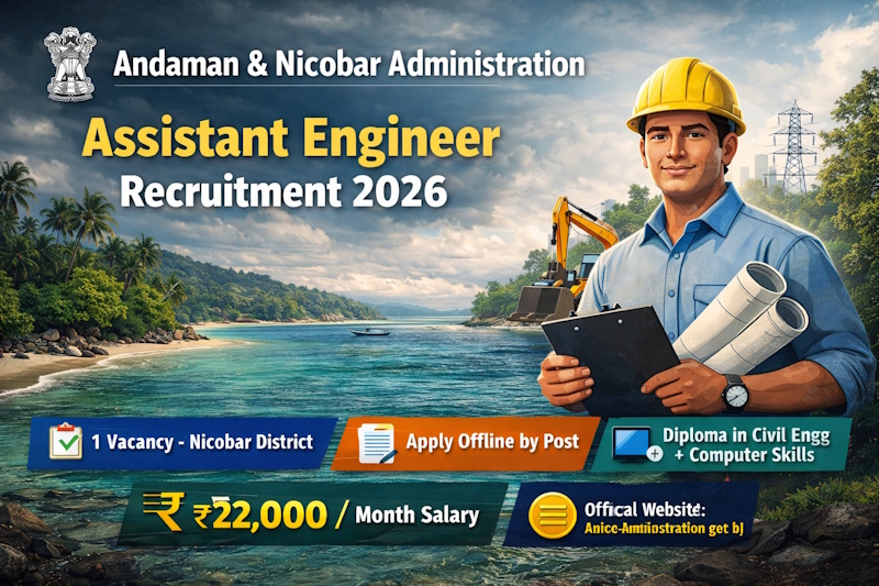 Andaman & Nicobar Administration Assistant Engineer Recruitment