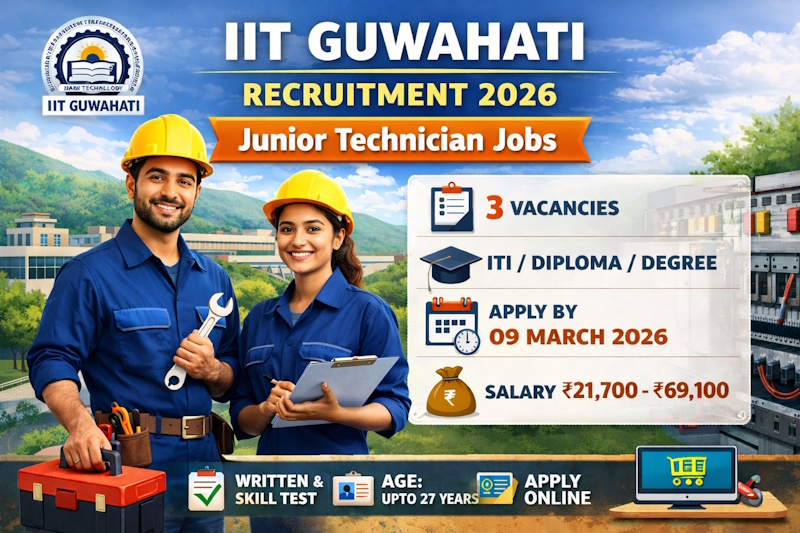IIT Guwahati Recruitment – Junior Technician Jobs
